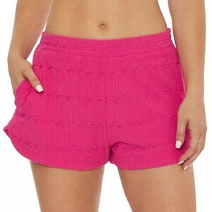 Trina Turk 'Skyfall' Terrycloth Pull-On Shorts, Bouganvilla Pink